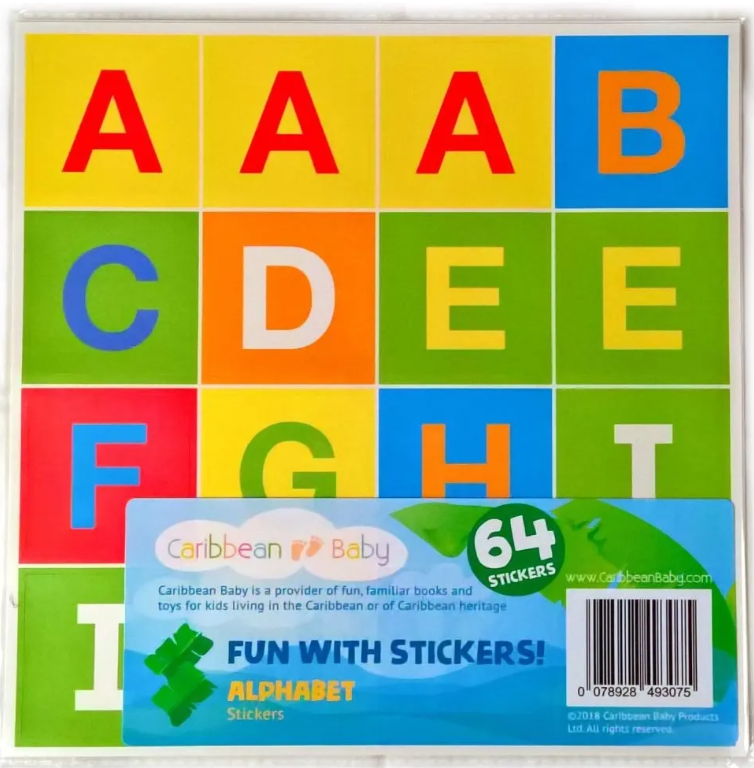 Trinidad & Tobago Alphabet STICKERS - Caribbean Baby